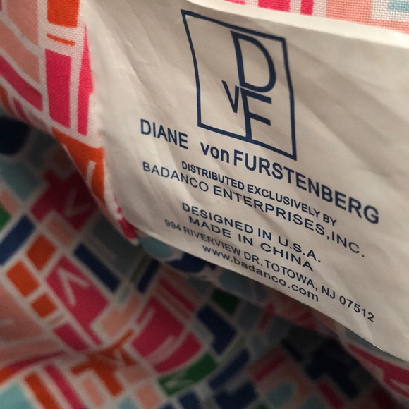 Green & White Diane von Furstenberg Large Tote - Picture 5 of 5